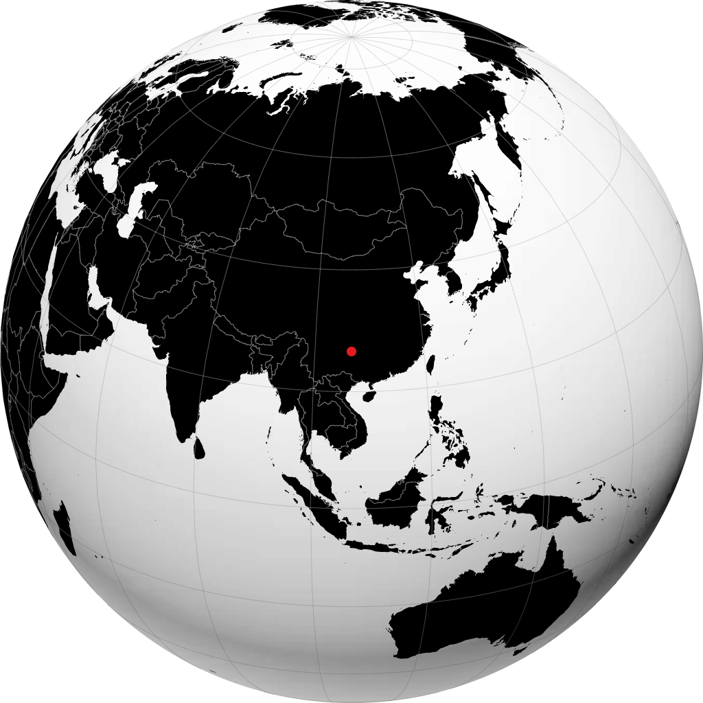Guiyang di globe