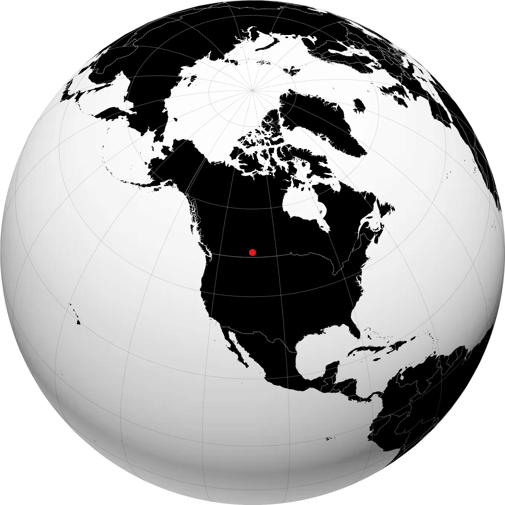 Gull Lake di globe