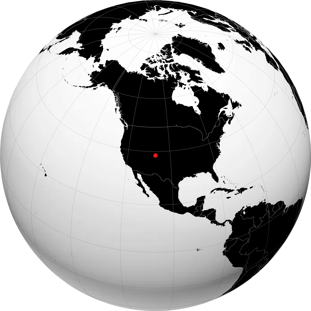 Gunnison di globe