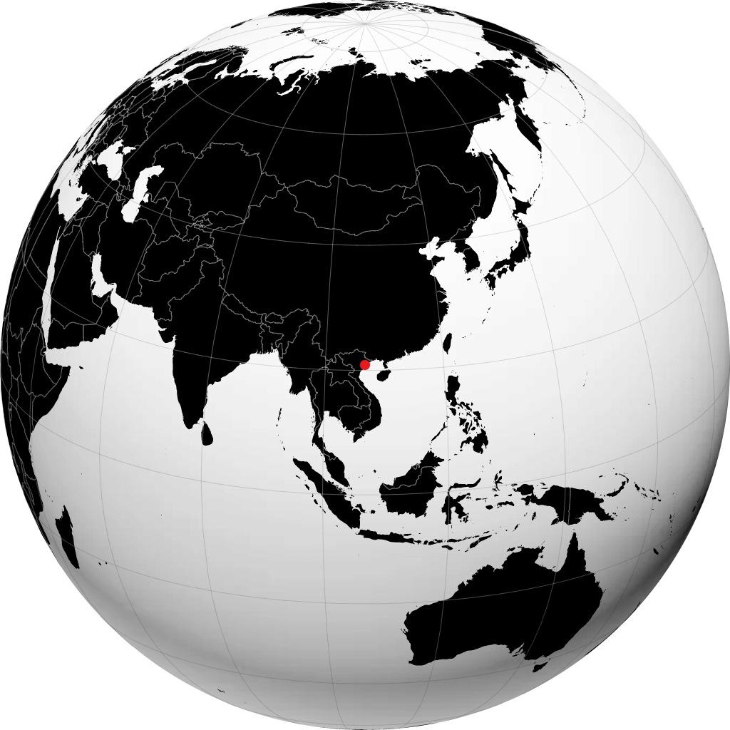 Haiphong di globe