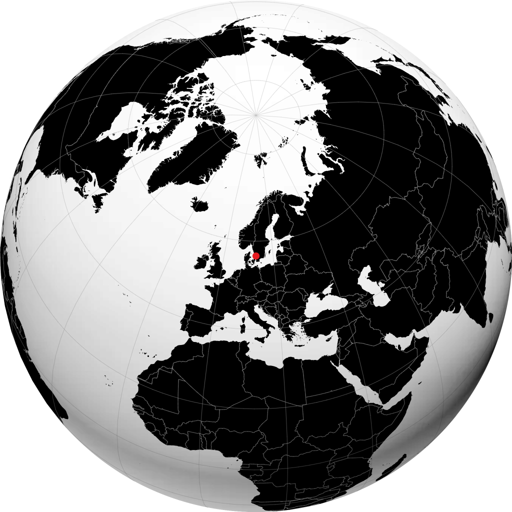 Halmstad di globe