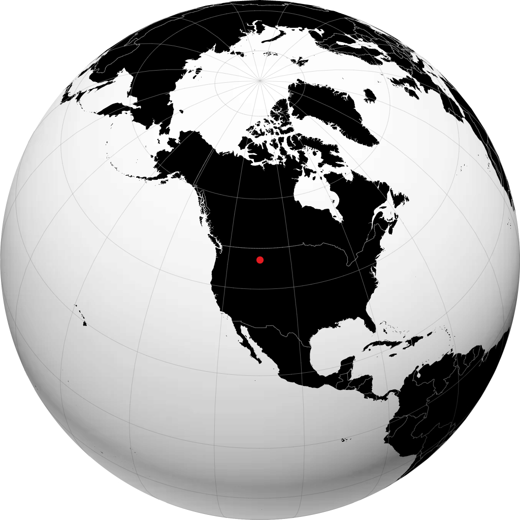 Harlowton di globe