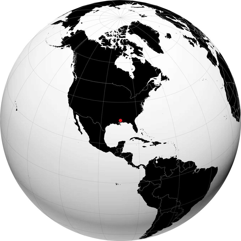 Hattiesburg di globe