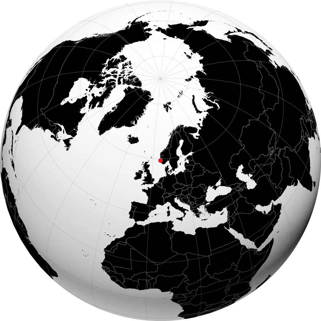 Haugesund di globe
