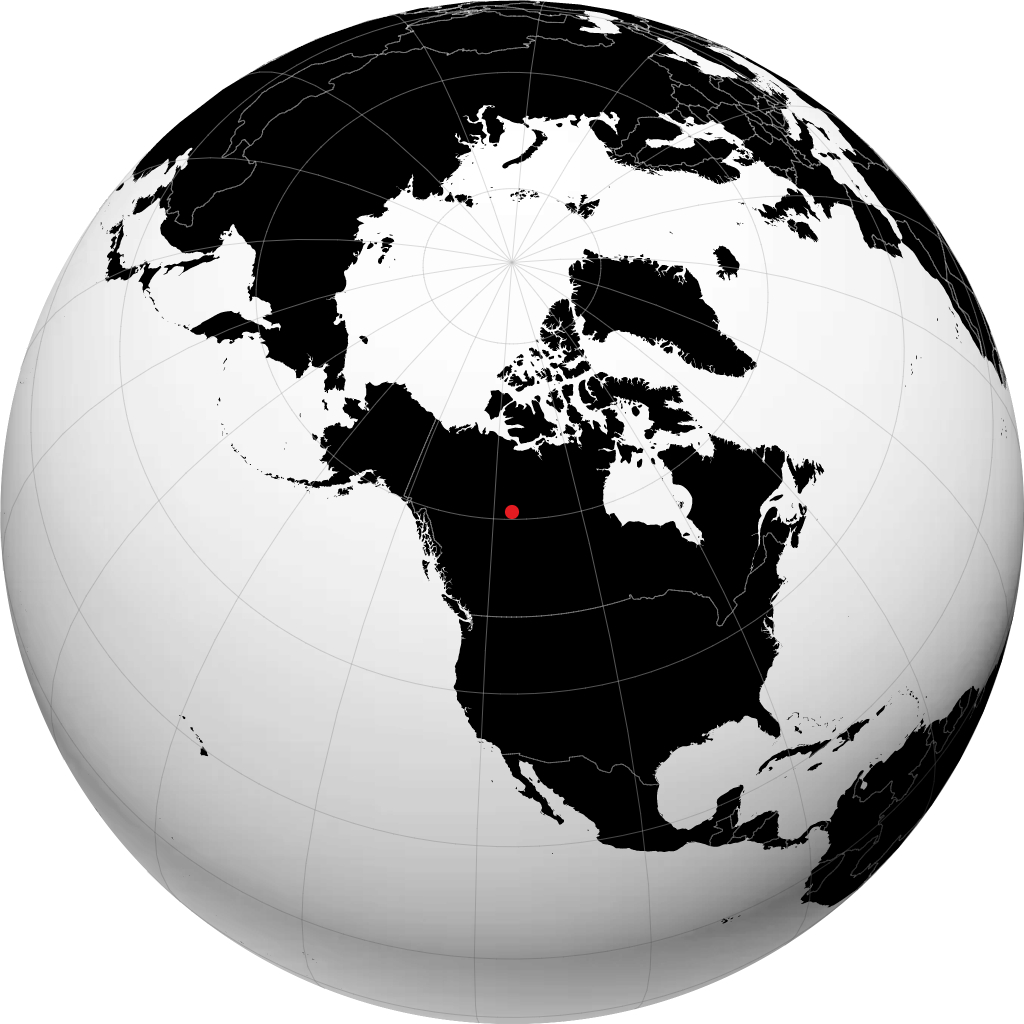 Hay River di globe