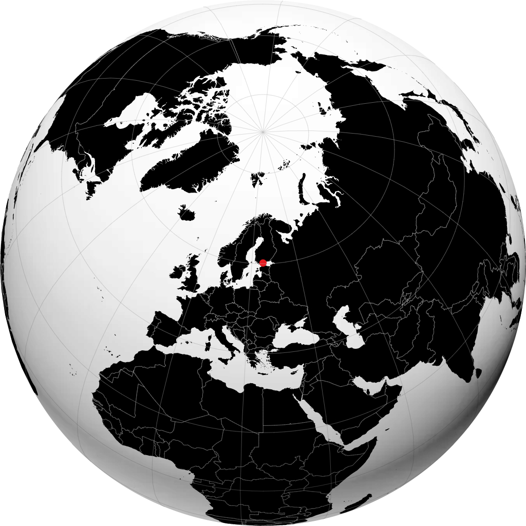 Helsinki di globe