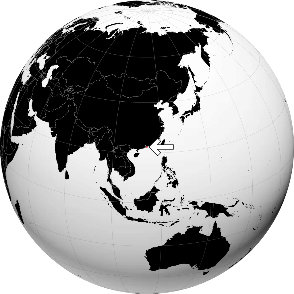 Hong Kong di globe