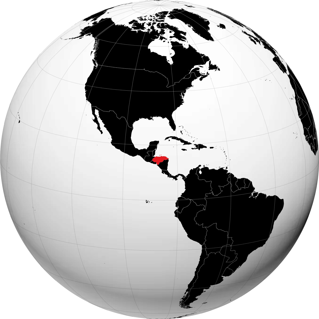 Honduras di globe