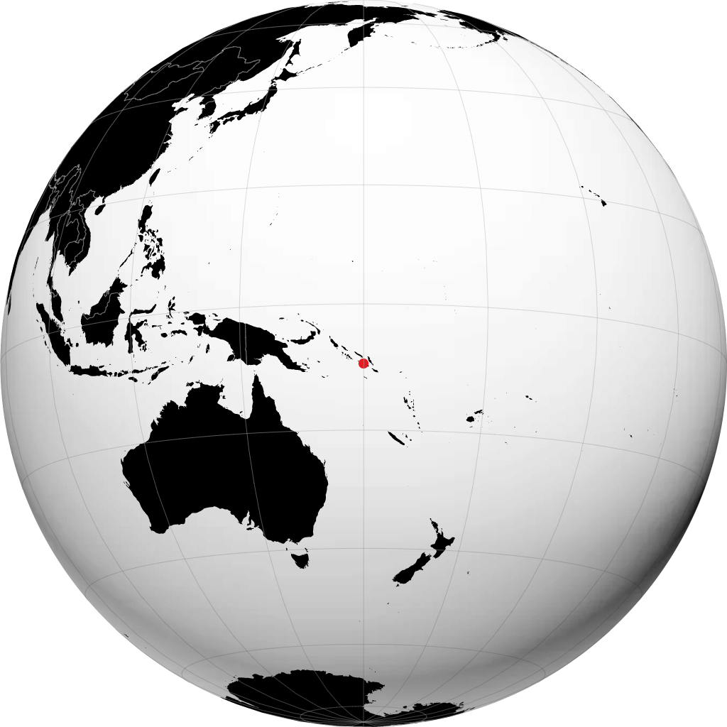 Honiara di globe