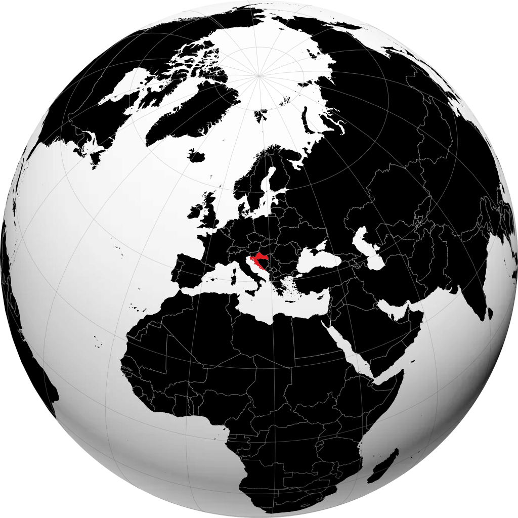 Kroasia di globe