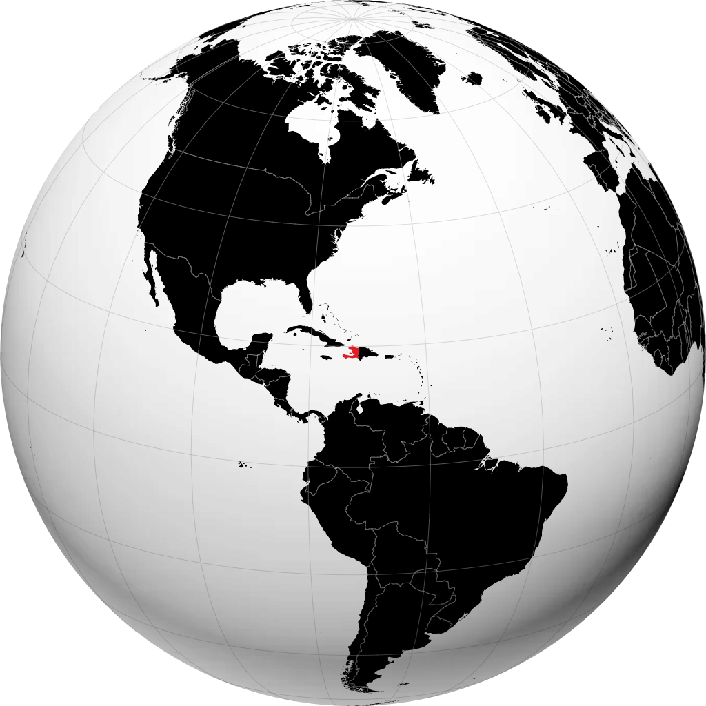 Haiti di globe
