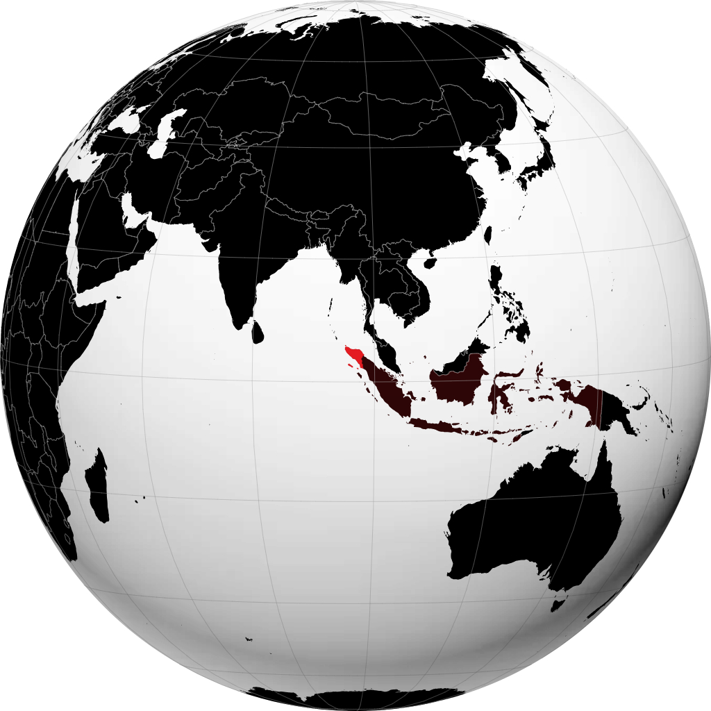 Provinsi Nanggroe Aceh Darussalam di globe