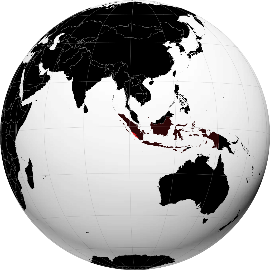 Provinsi Bengkulu di globe