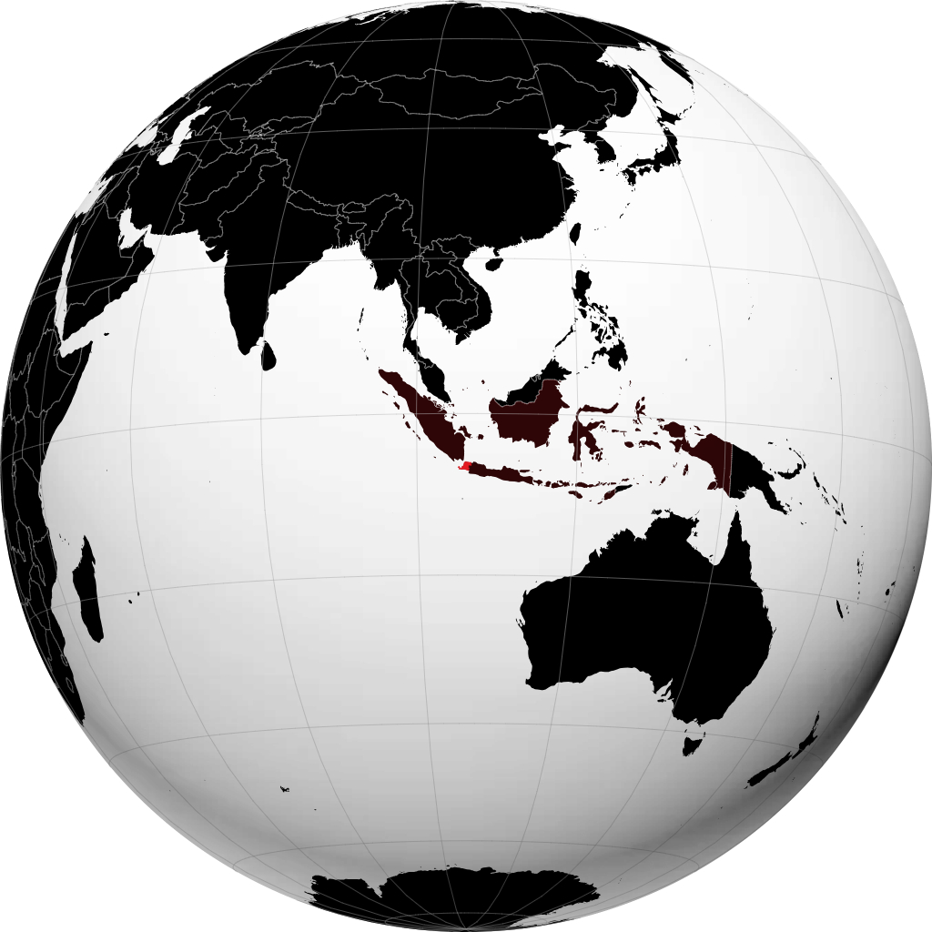 Provinsi Banten di globe