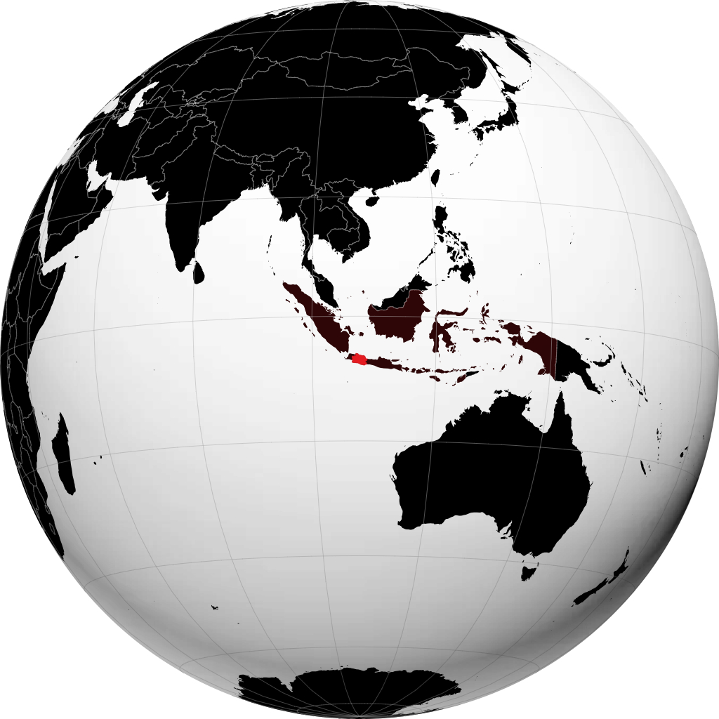 Provinsi Jawa Barat di globe