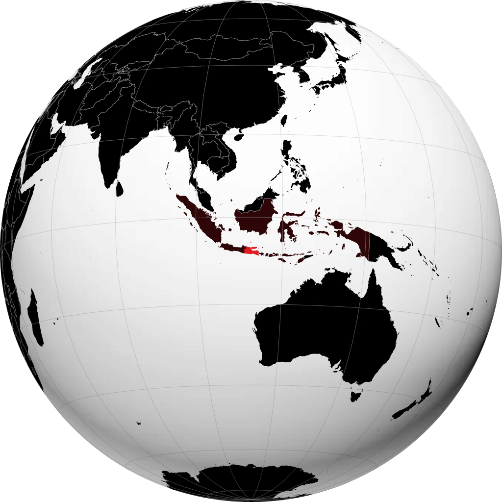 Provinsi Jawa Timur di globe