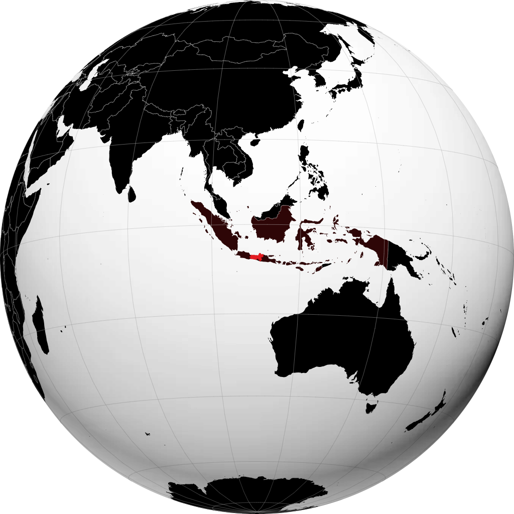 Provinsi Jawa Tengah di globe