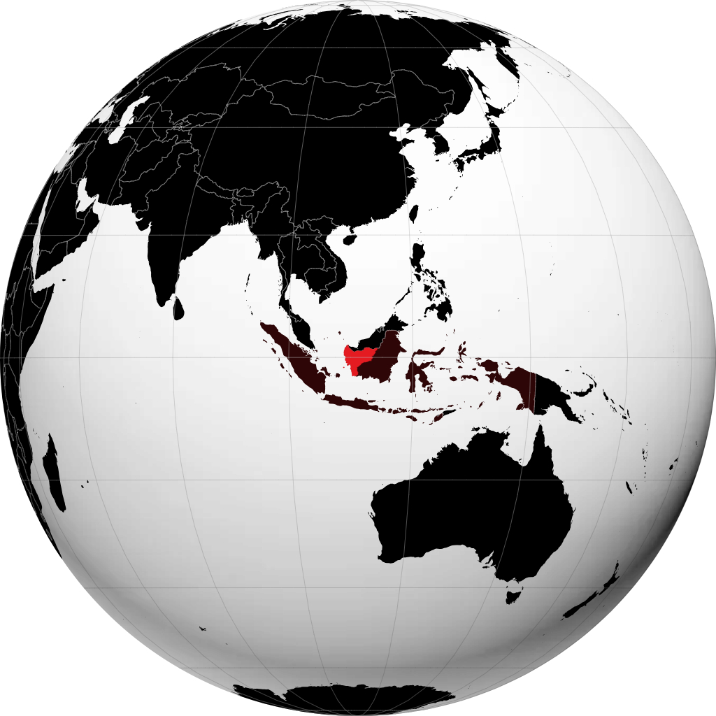 Provinsi Kalimantan Barat di globe
