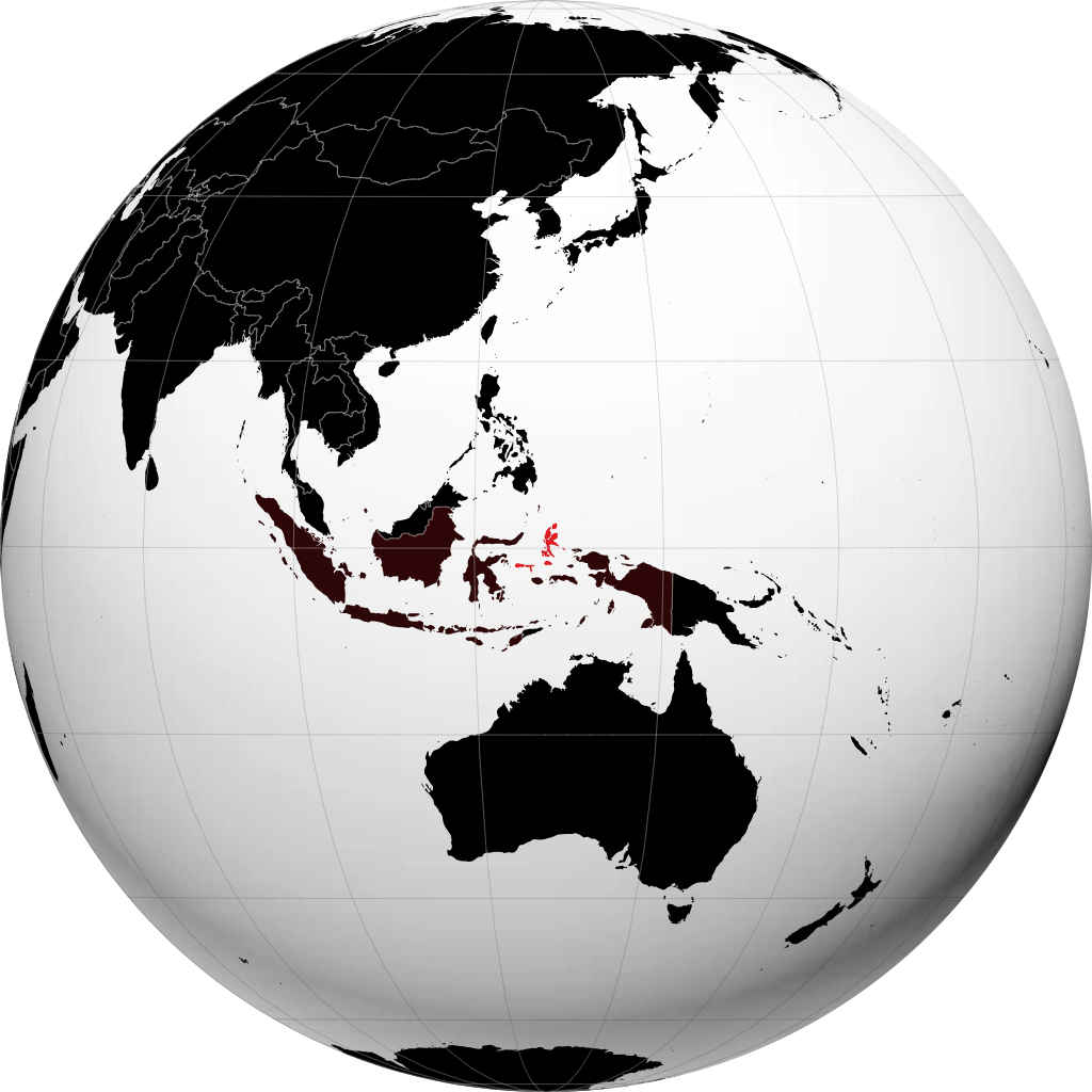 Provinsi Maluku Utara di globe