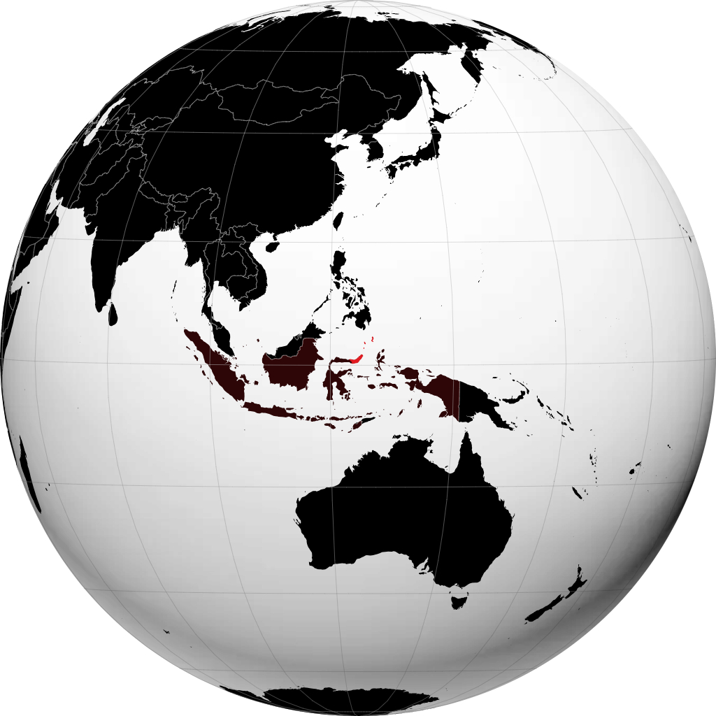 Sulawesi Utara di globe