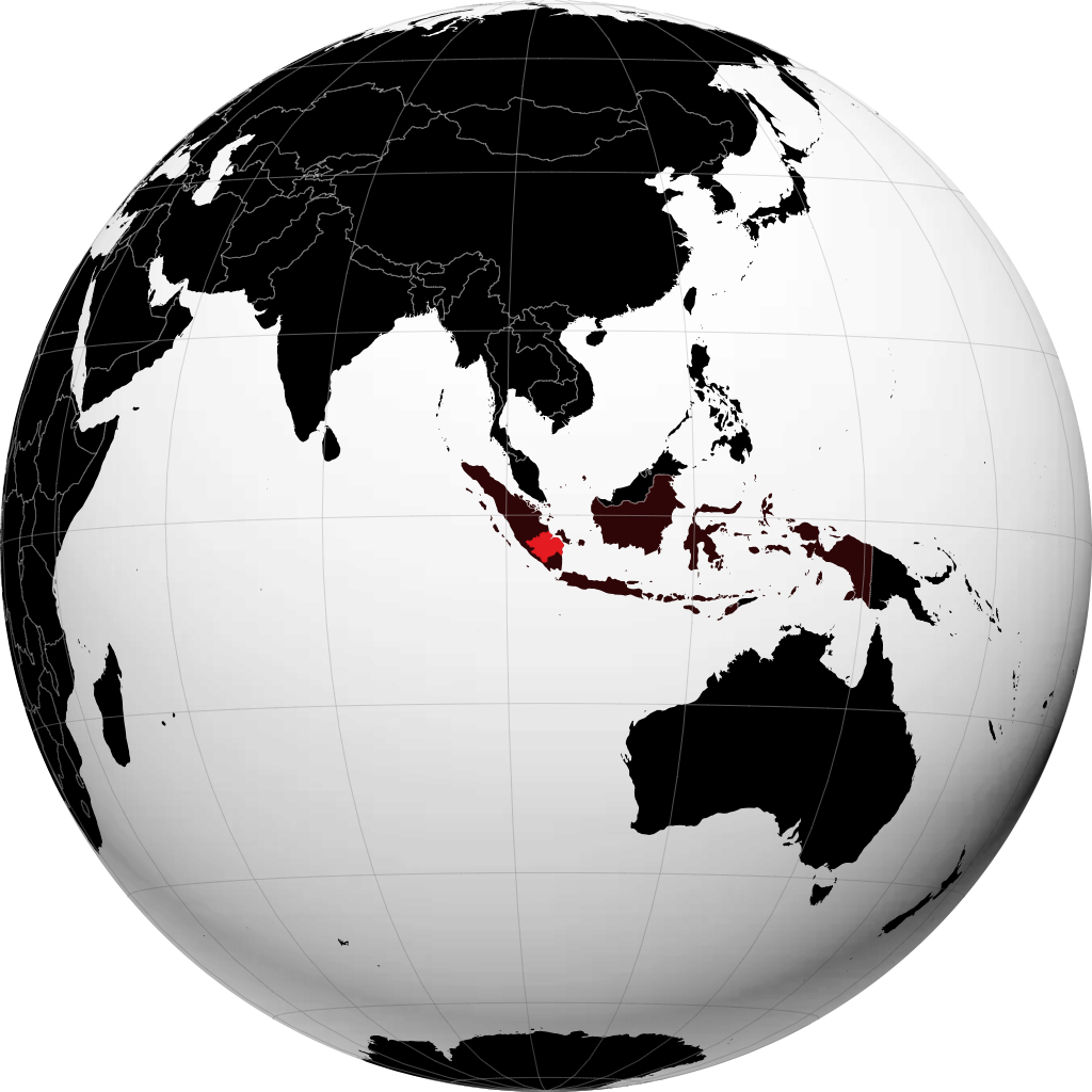 Sumatera Selatan di globe