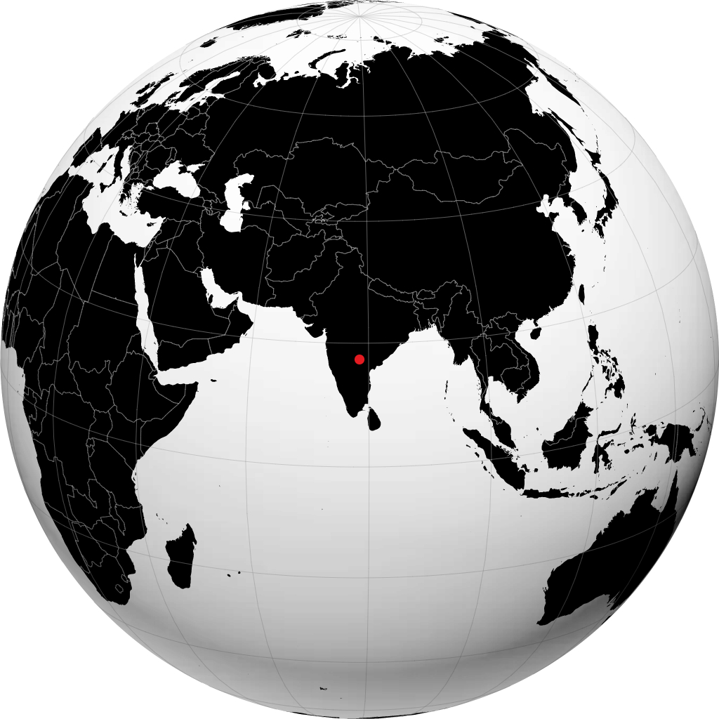 Hyderabad di globe