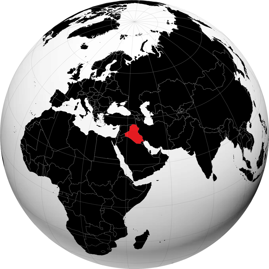 Irak di globe