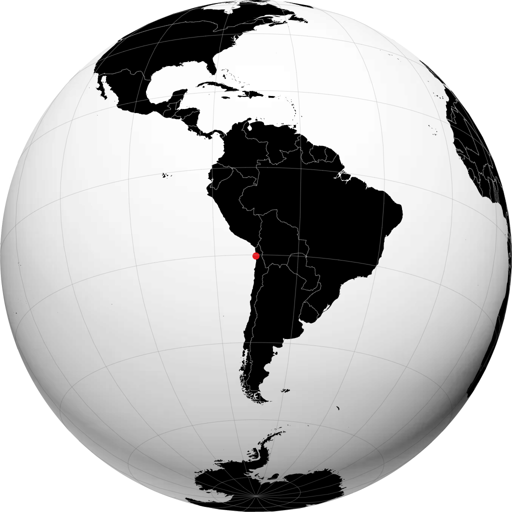 Iquique di globe