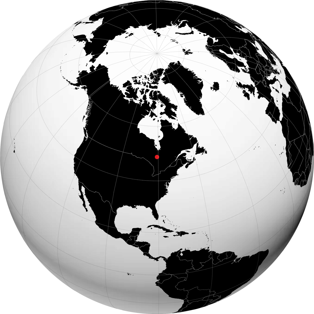 Iroquois Falls di globe