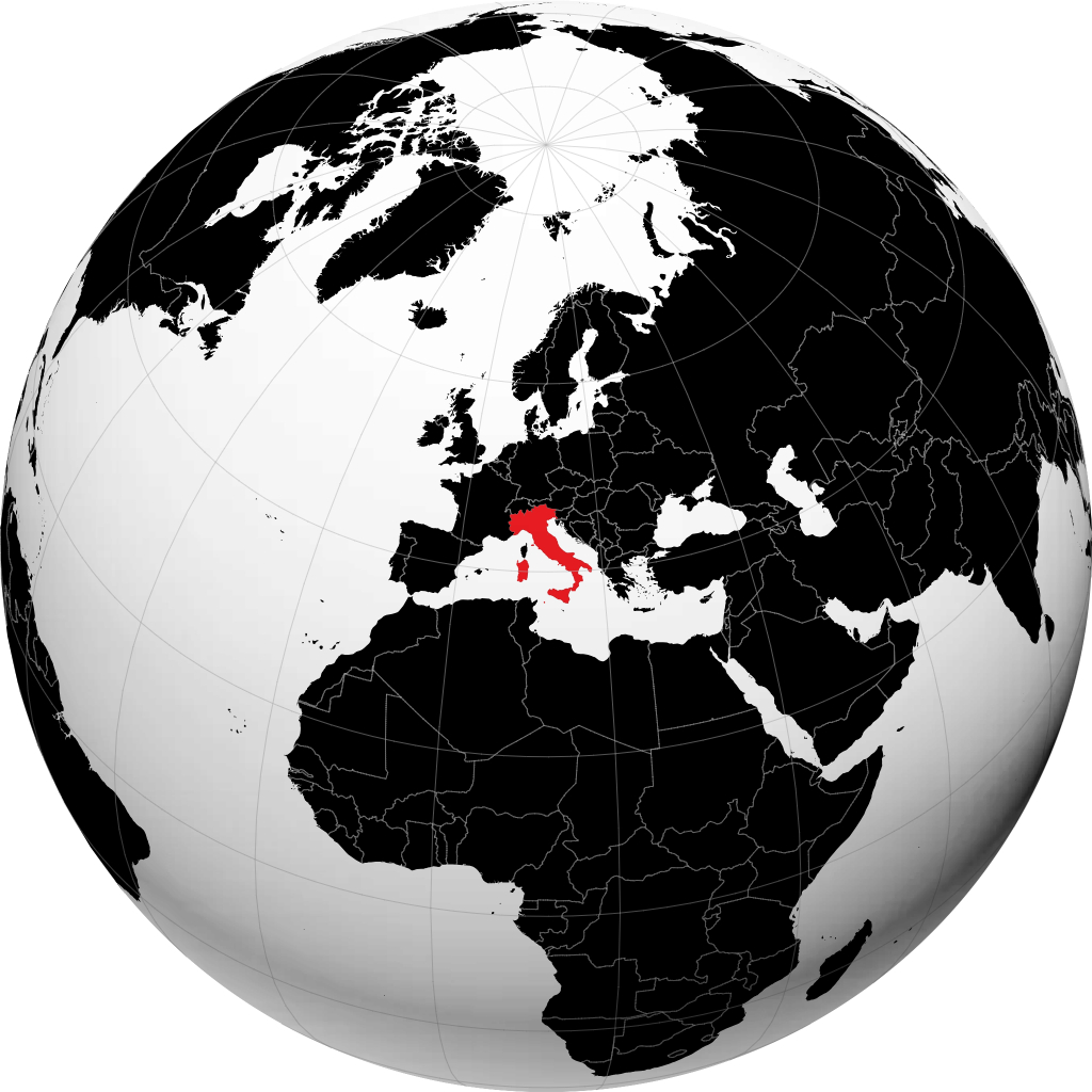Italia di globe