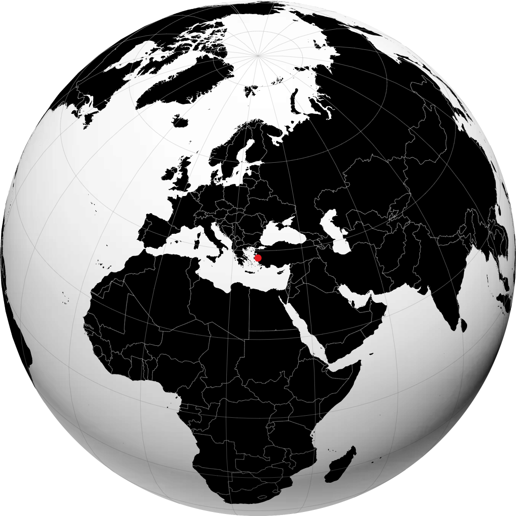 Izmir di globe