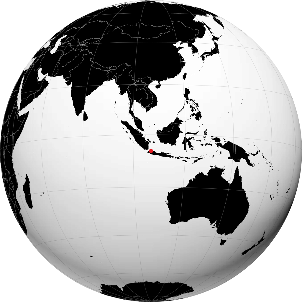 Jakarta di globe