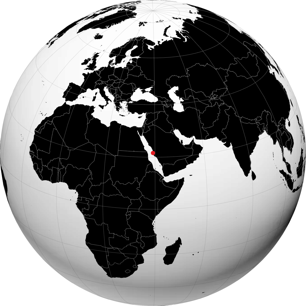 Jeddah di globe