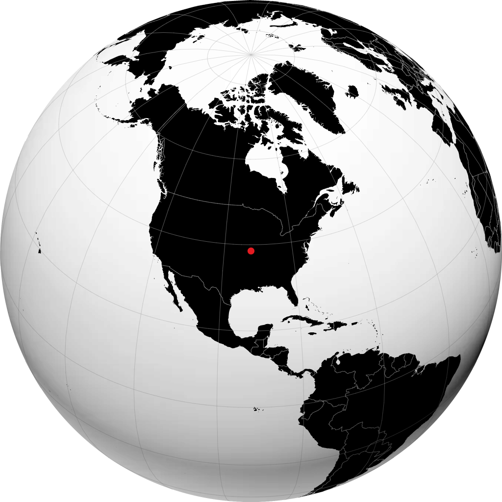 Jefferson City di globe