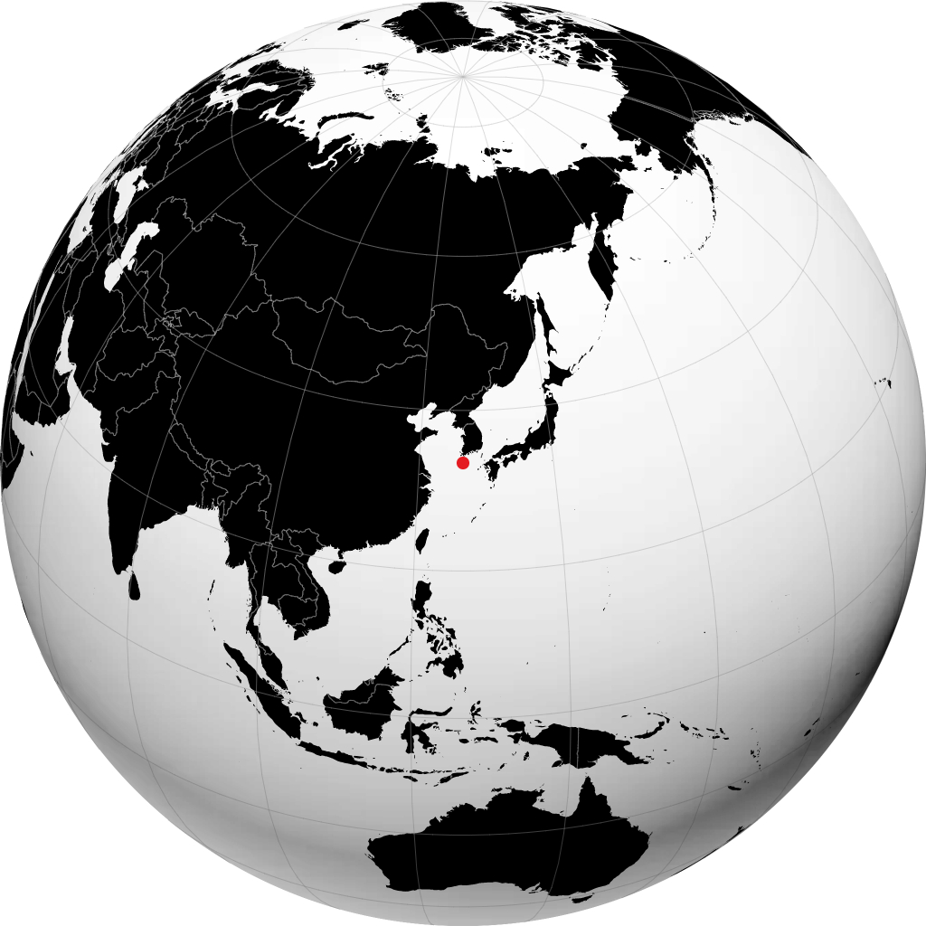 Jeju City di globe