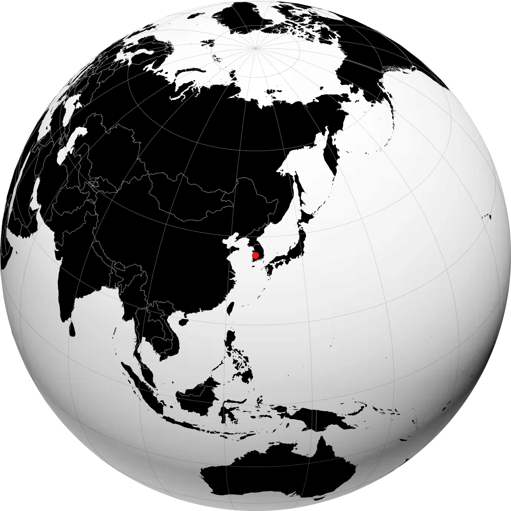 Jeonju di globe