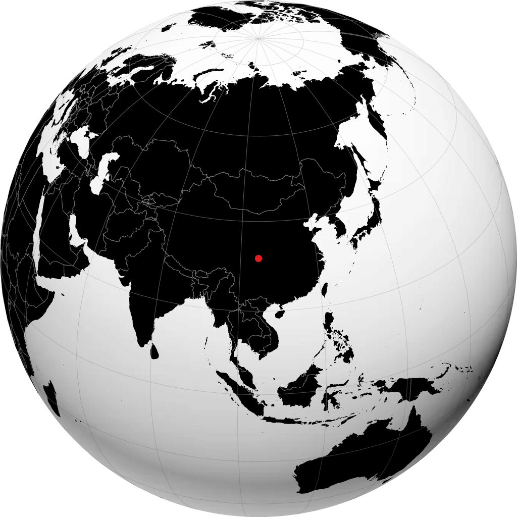 Jiangyou di globe