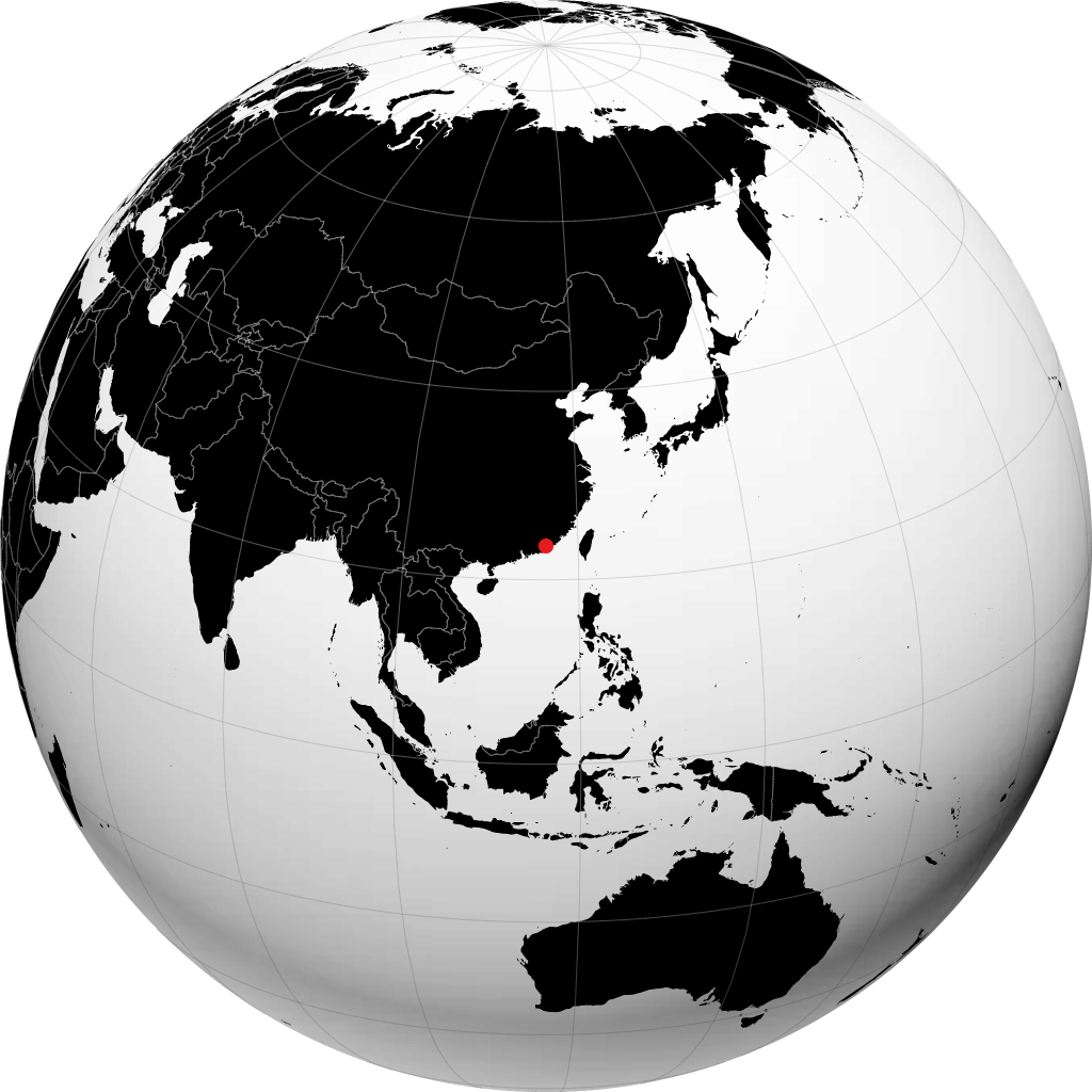 Jieyang di globe