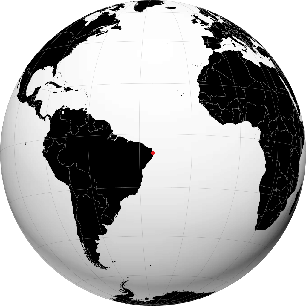 João Pessoa di globe