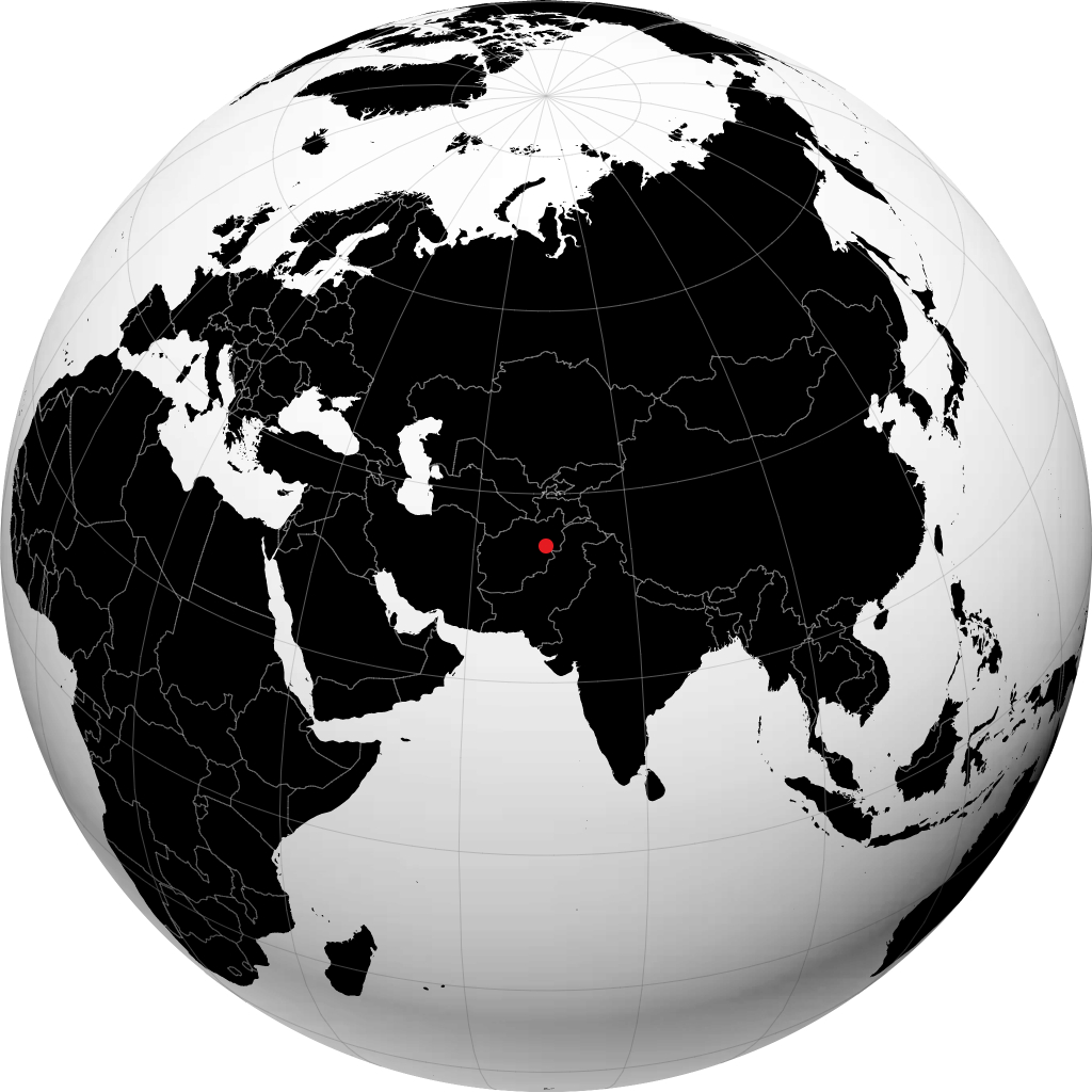 Kabul di globe