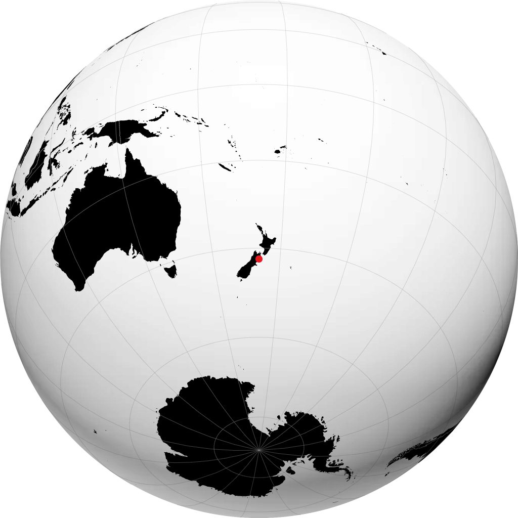 Kaikoura di globe