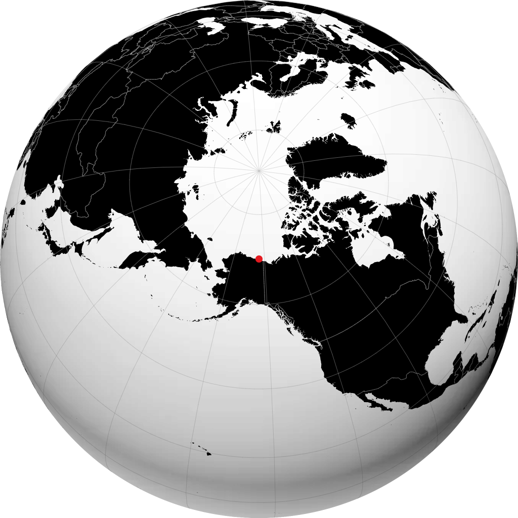 Kaktovik di globe