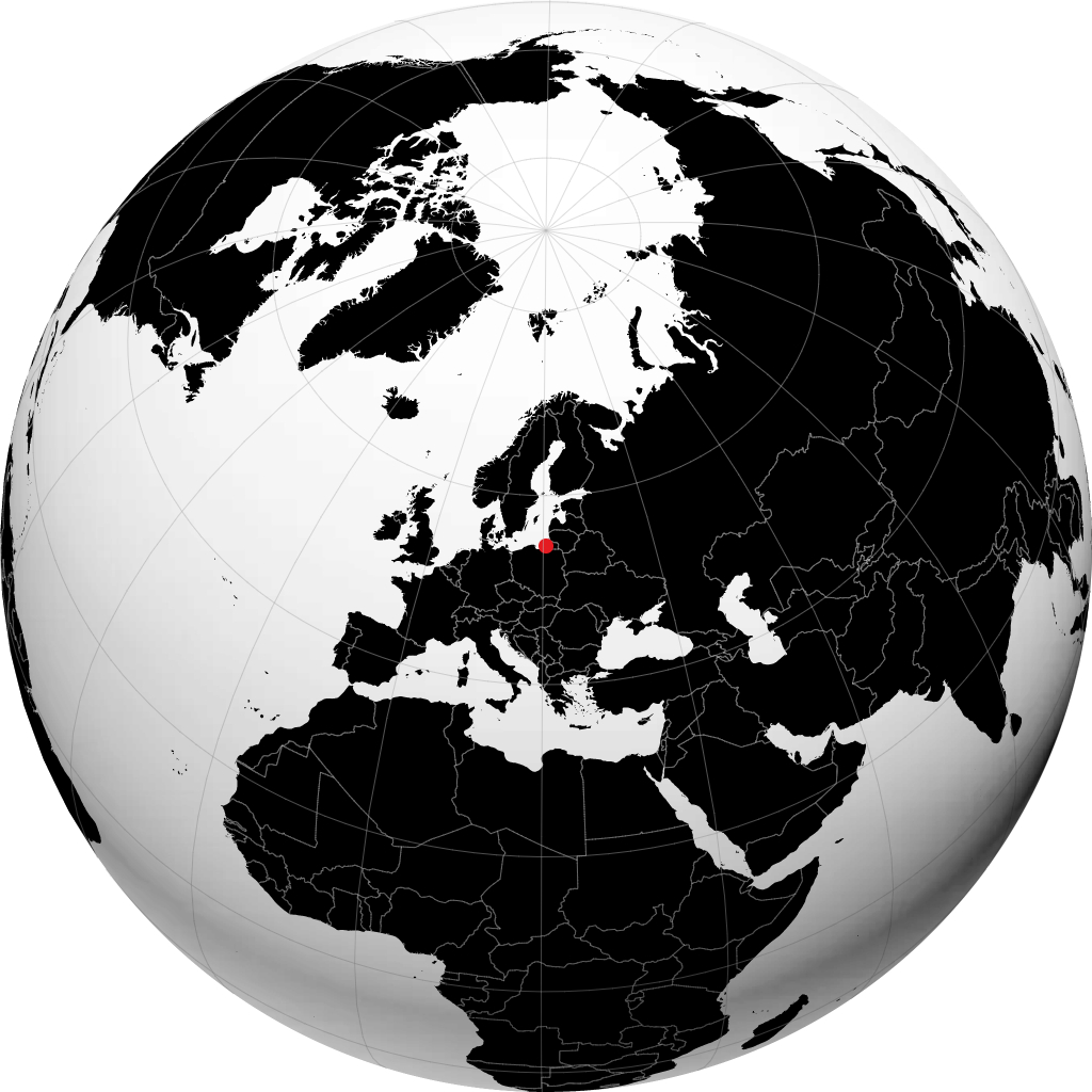 Kaliningrad di globe