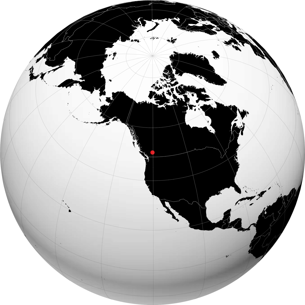 Kamloops di globe