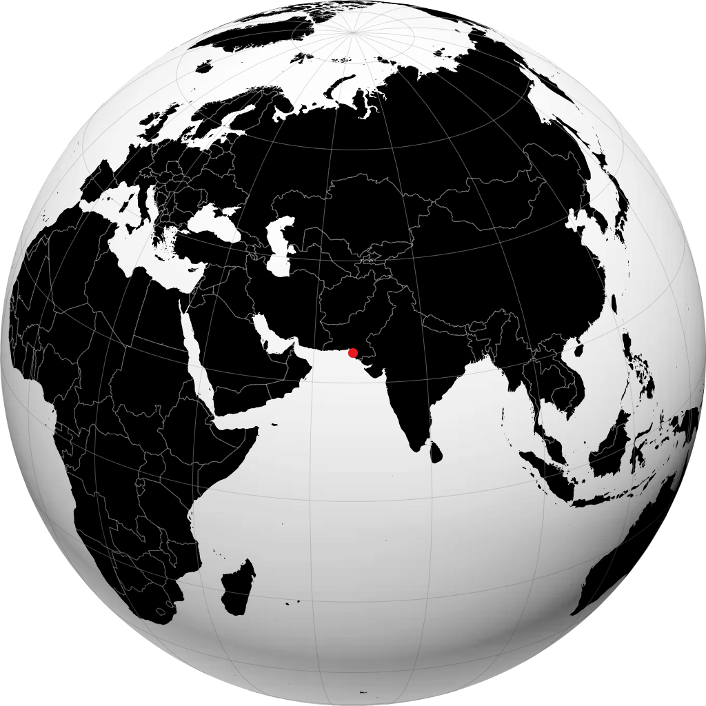 Karachi di globe
