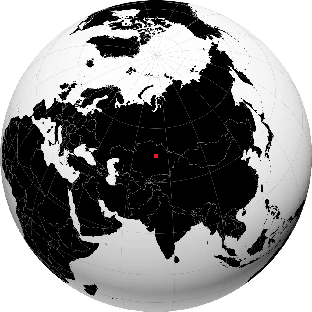 Karagandy di globe