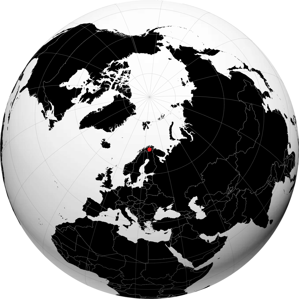 Karasjok di globe