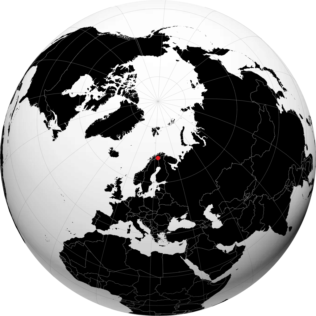 Kautokeino di globe
