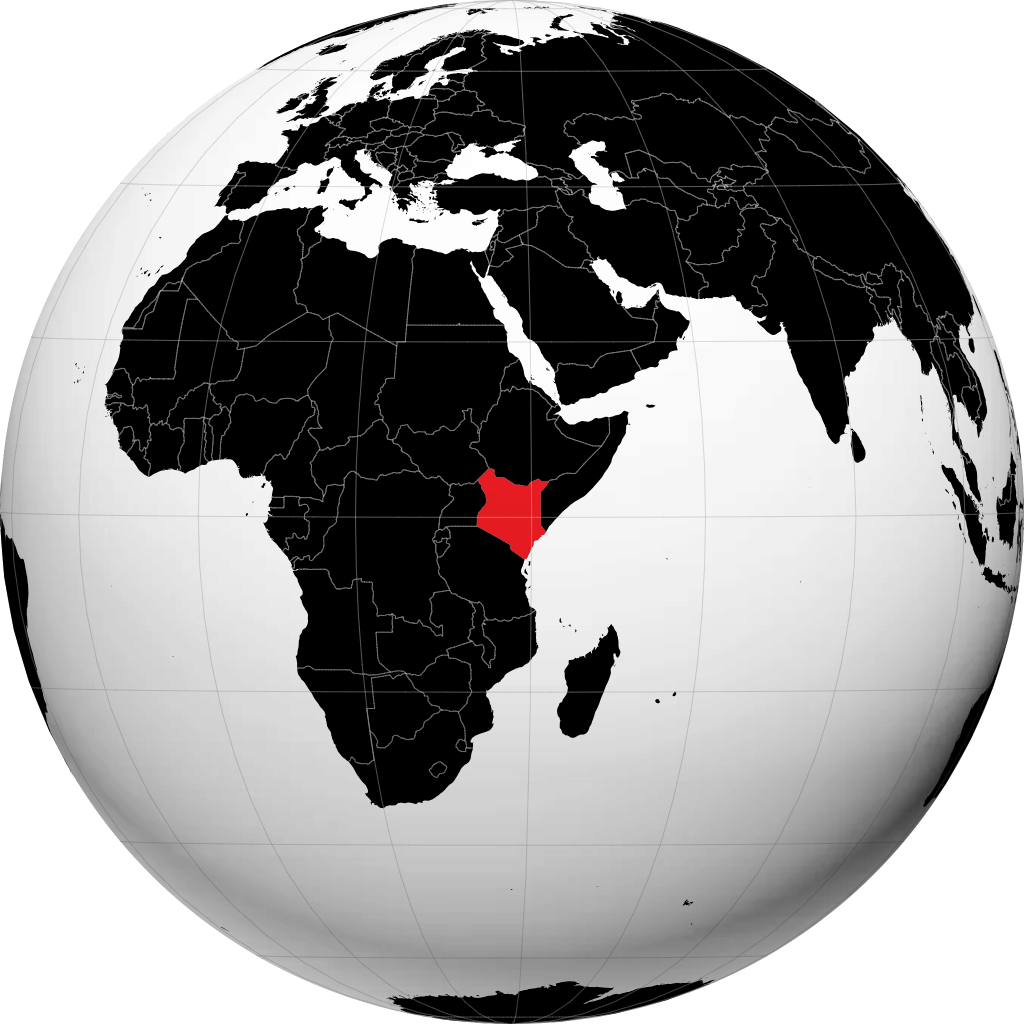 Kenya di globe