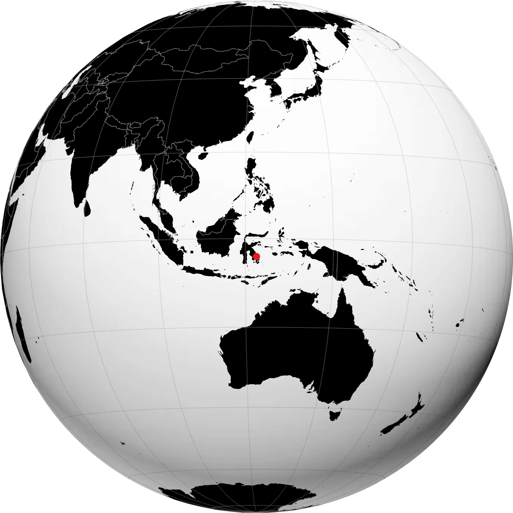 Kendari di globe